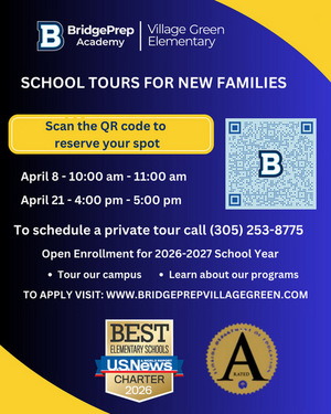 ⭐April- School Tours for New Families /  ⭐Abril -Visitas Escolares para Familias Nuevas